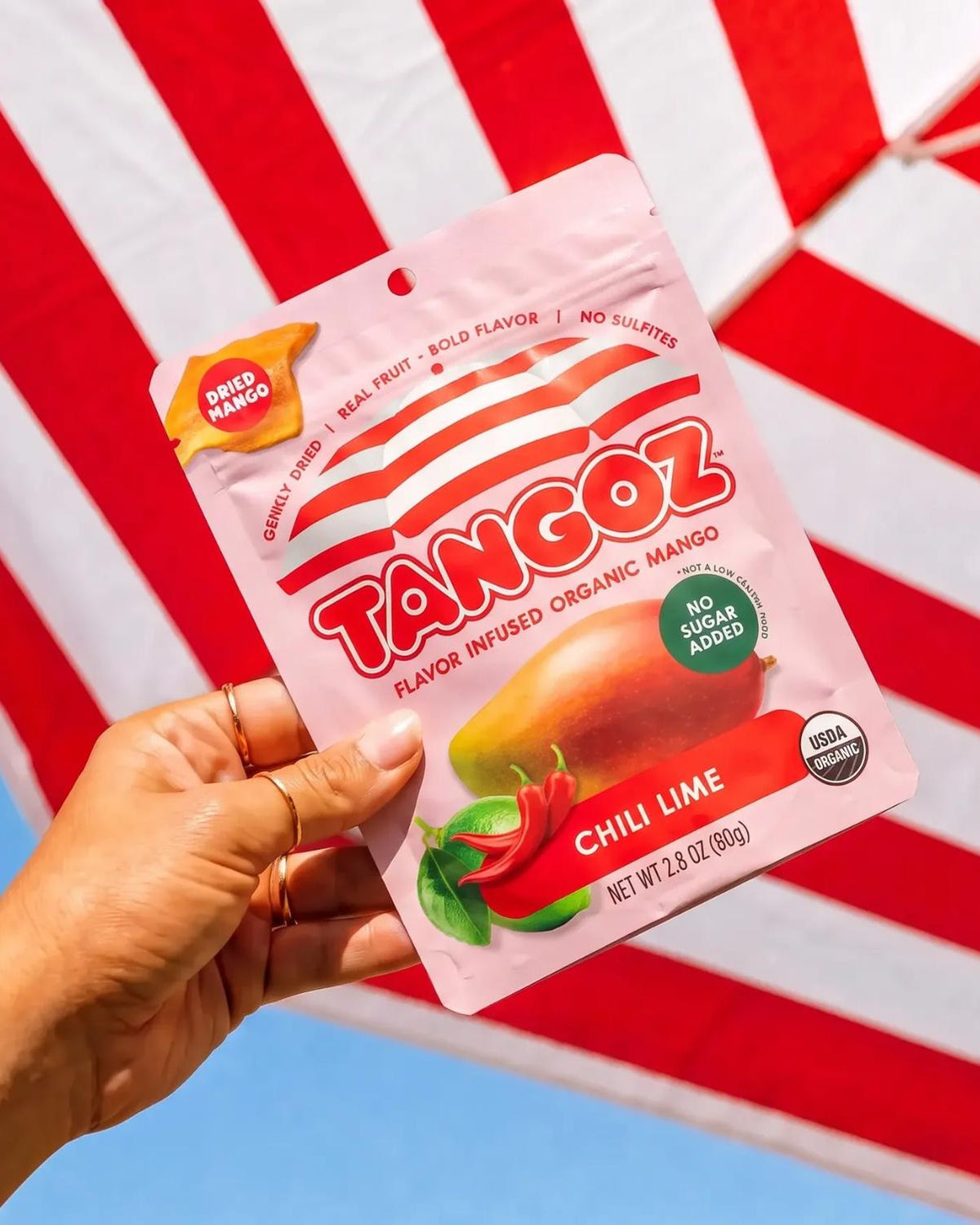 TANGOZ Chili Lime Organic Dried Mango