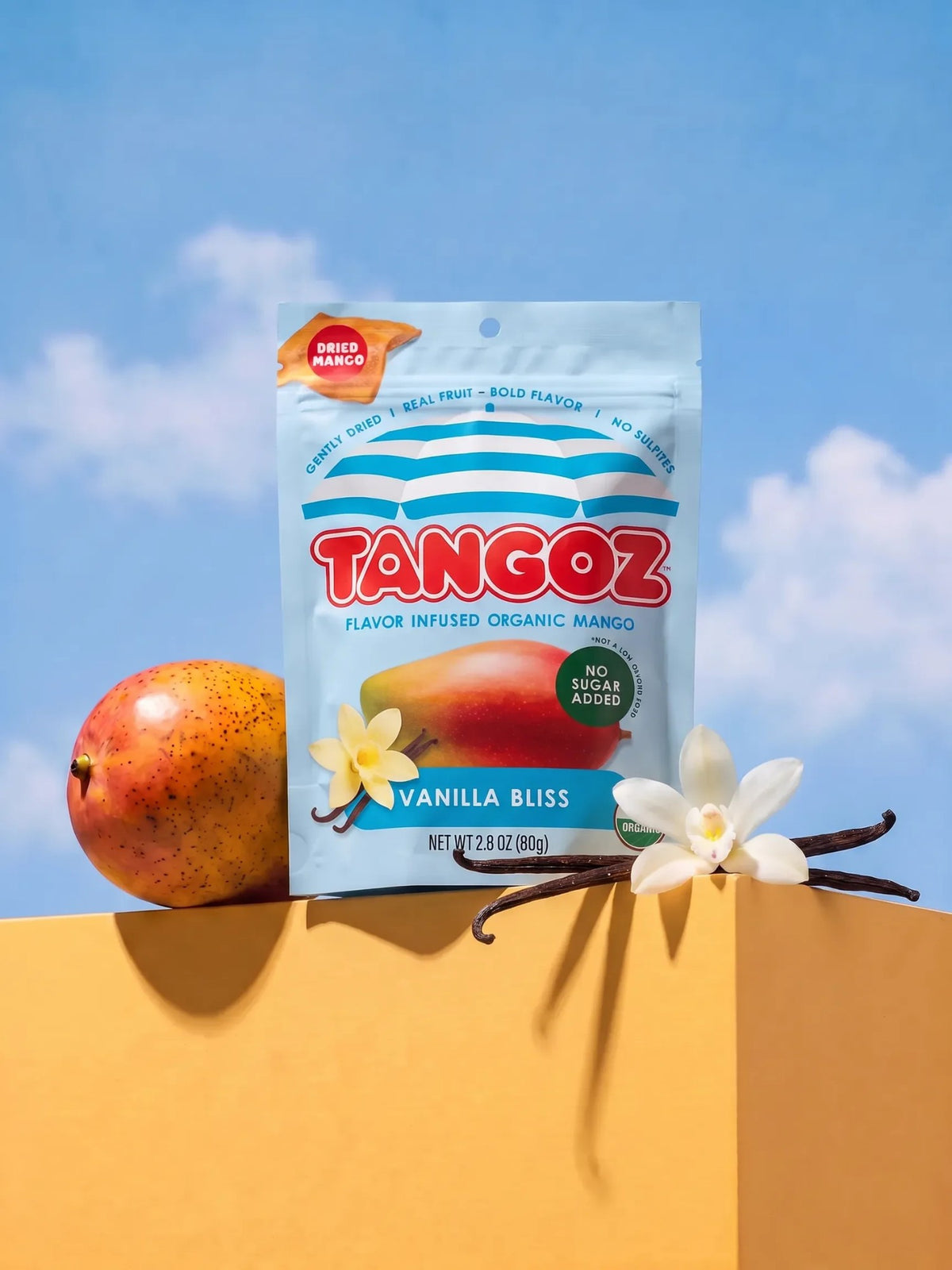 TANGOZ Vanilla Bliss Organic Dried Mango
